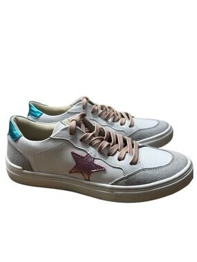 MARK JENKINS Leather Glow Sneakers Size 7